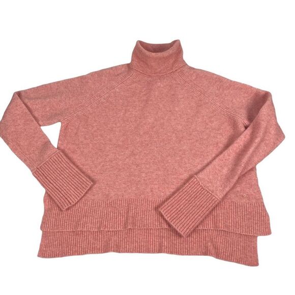 J. Crew Pink Wool Alpaca blend turtleneck sweater Small - Picture 1 of 6